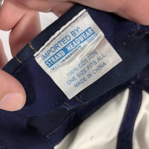 TOPSAIL ISLAND HAT CAP SUN & BEACH ADJUSTABLE DISTRESSED ONE SIZE FITS MOST OSFM - Picture 13 of 14